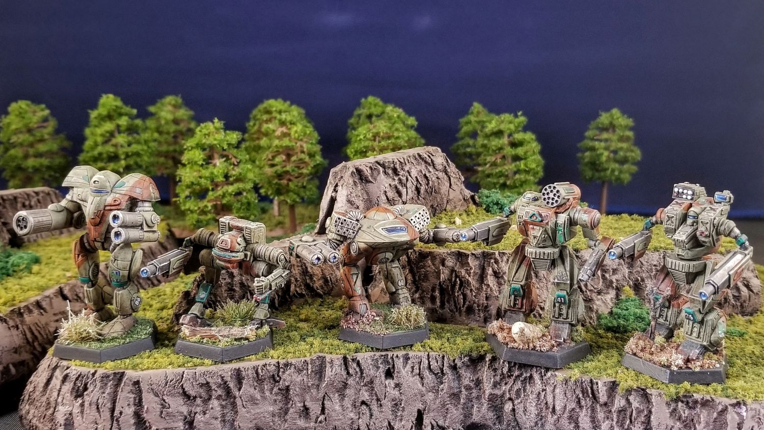 Battletech Clan Jade Falcon Gamma Galaxy Night Gyr, Kit Fox, Turkina, Summoner, Hellbringer