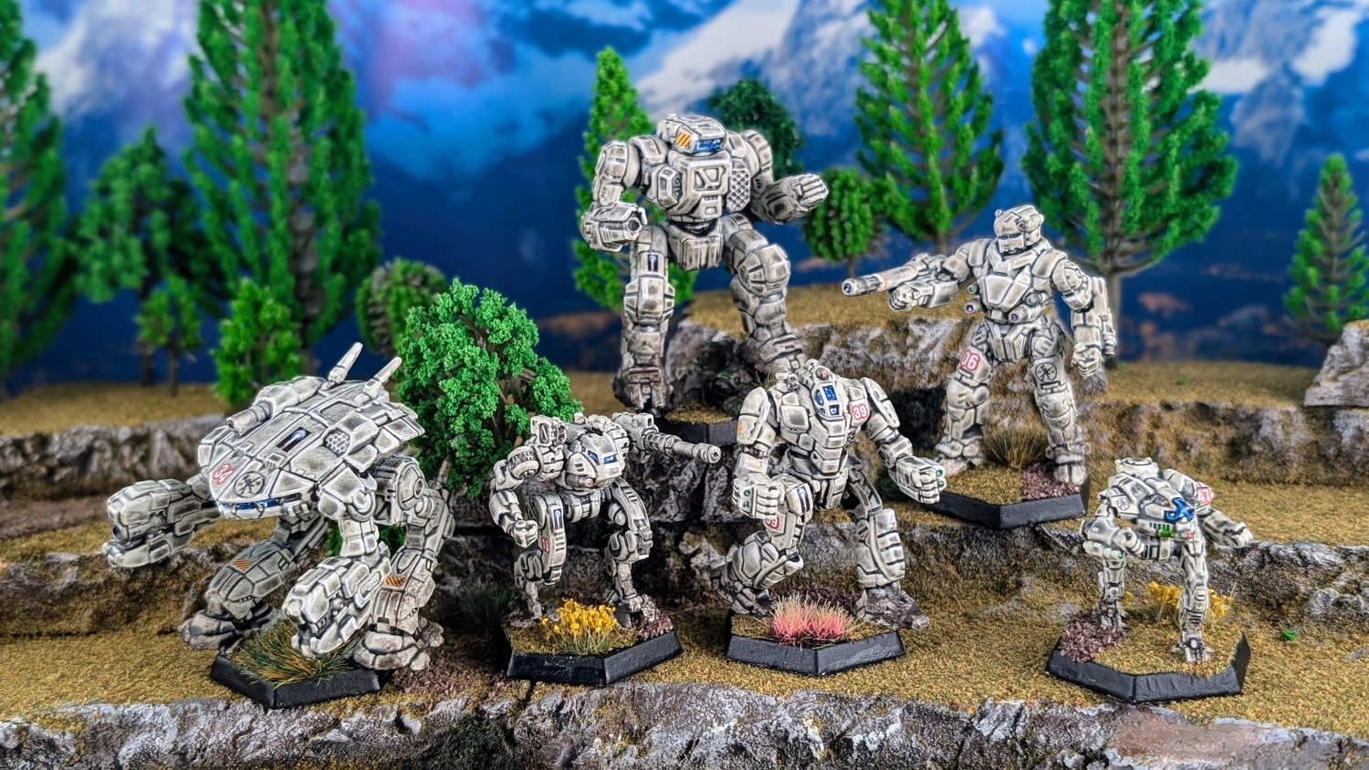 Battletech Comstar Com Guard 2nd Army King Crab, Sentinel, Highlander, Exterminator, Black Knight, Mercury