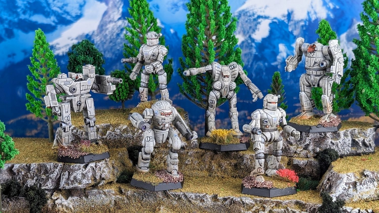 Battletech ComStar Com Guard Black Knight, Flashman, Spartan, Thug, Shootist, Black Knight
