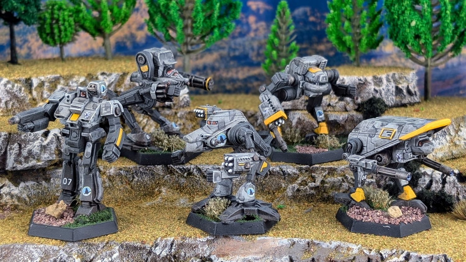 Battletech Clan Smoke Jaguar Delta Galaxy Conjurer, Stormcrow, Viper, Kit Fox, Adder