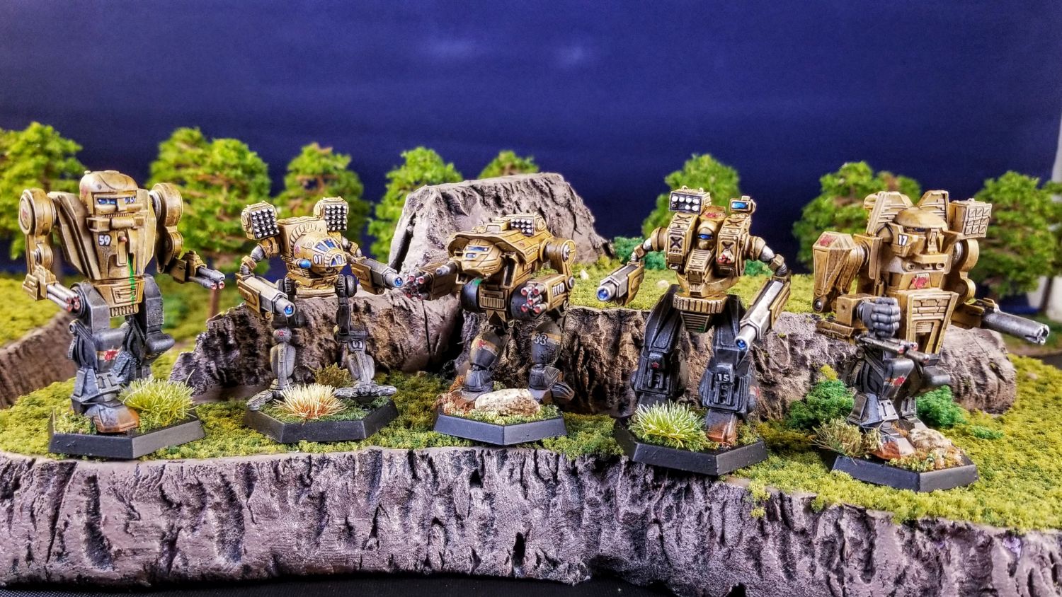 Battletech Clan Wolf Beta Galaxy Gargoyle, Timber Wolf, Dire Wolf, Hellbringer, Executioner