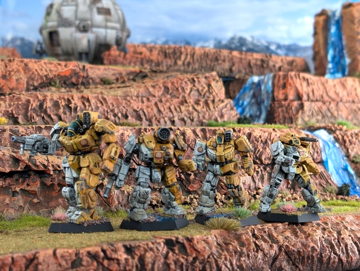Battletech Davion Federated Suns AFFS Dawn Guards Wolverine, Thunderbolt, Shadow Hawk, Battlemaster