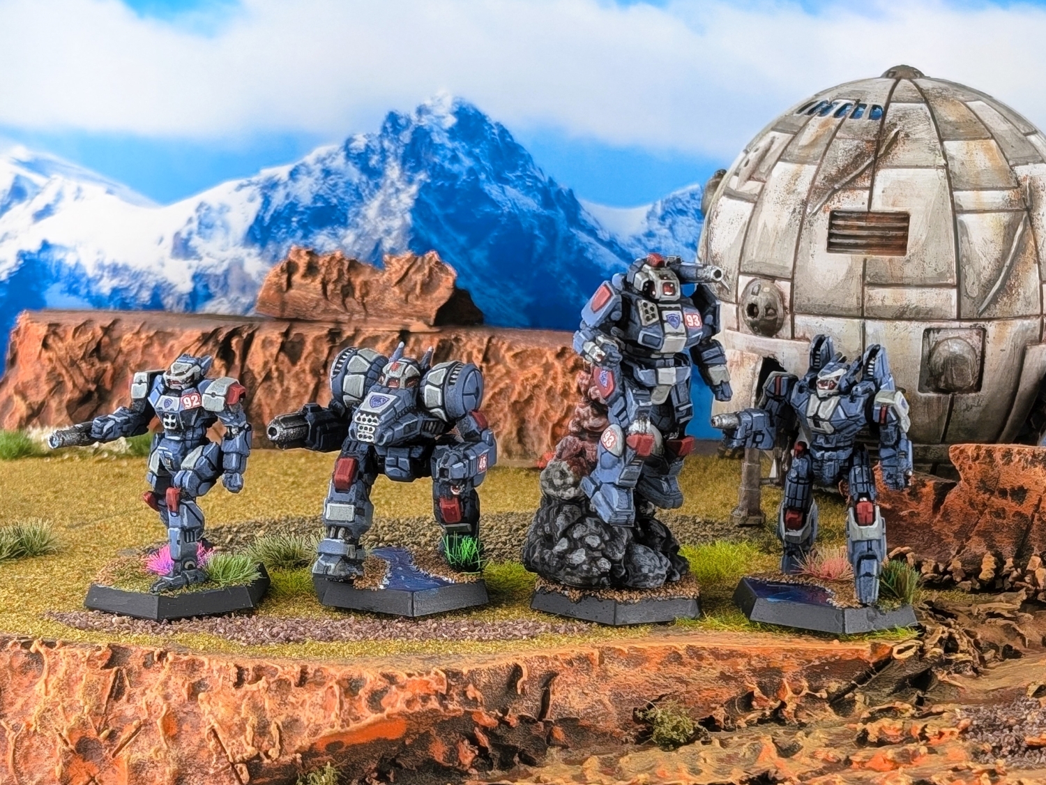 Battletech Free Rasalhague Republic FRR 1st Drakons Shadow Hawk, Phoenix Hawk, Panther, Dragon