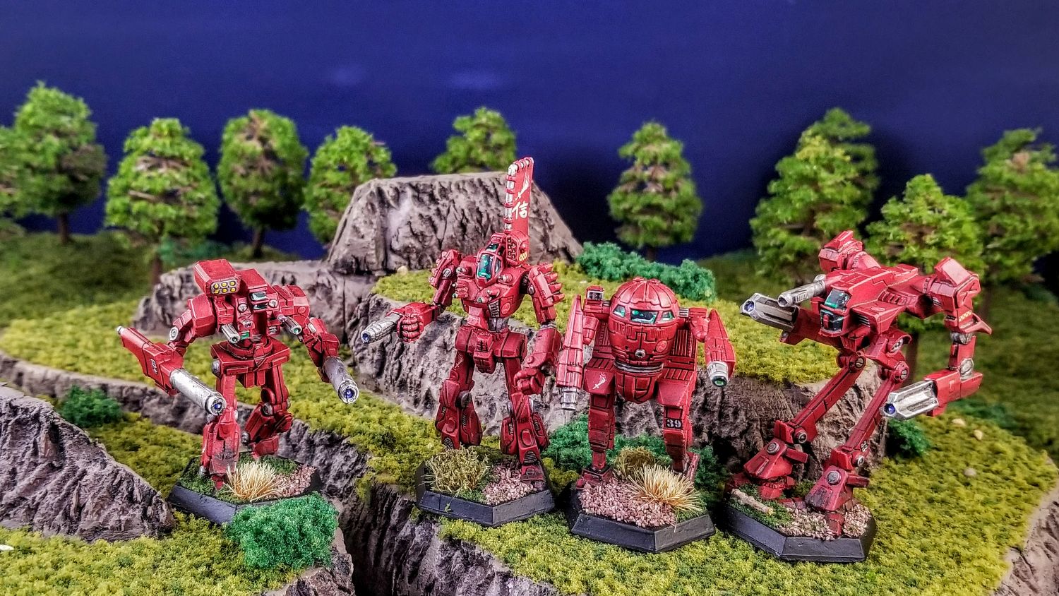 Batletech Kurita Draconis Combine DCMS 5th Sword of Light Warhammer, Battlemaster, Flashman, Marauder