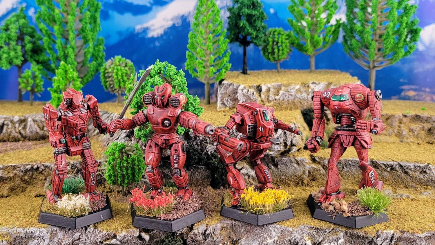 Battletech Kurita Draconis Combine DCMS 8th Sword of Light Grasshopper, No-Dachi, Avatar, Daikyu