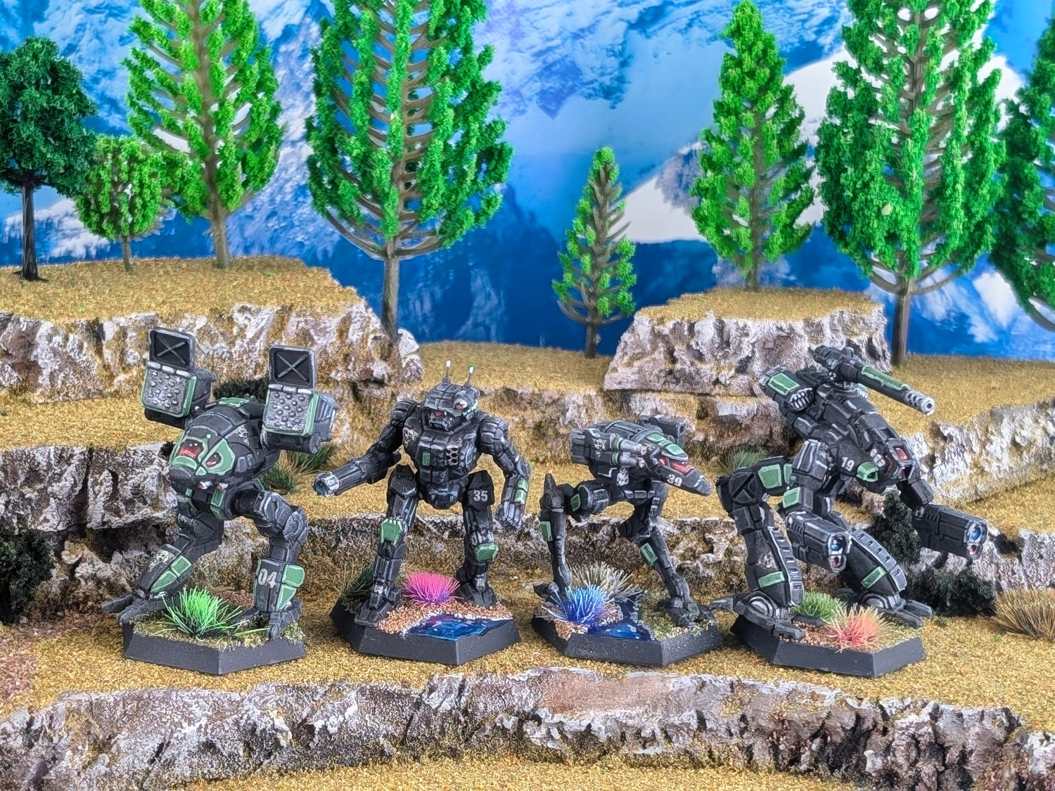Battletech CCAF Death Commandos Catapult, Vindicator, Raven, Marauder