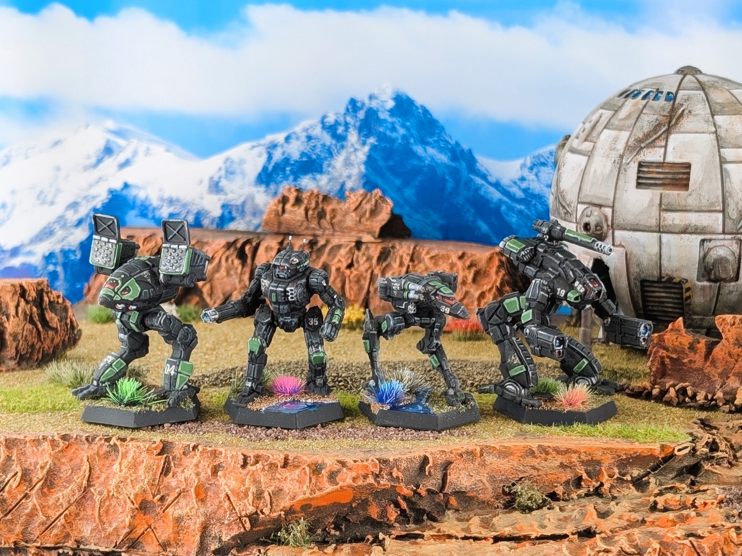 Battletech CCAF Death Commandos Catapult, Vindicator, Raven, Marauder