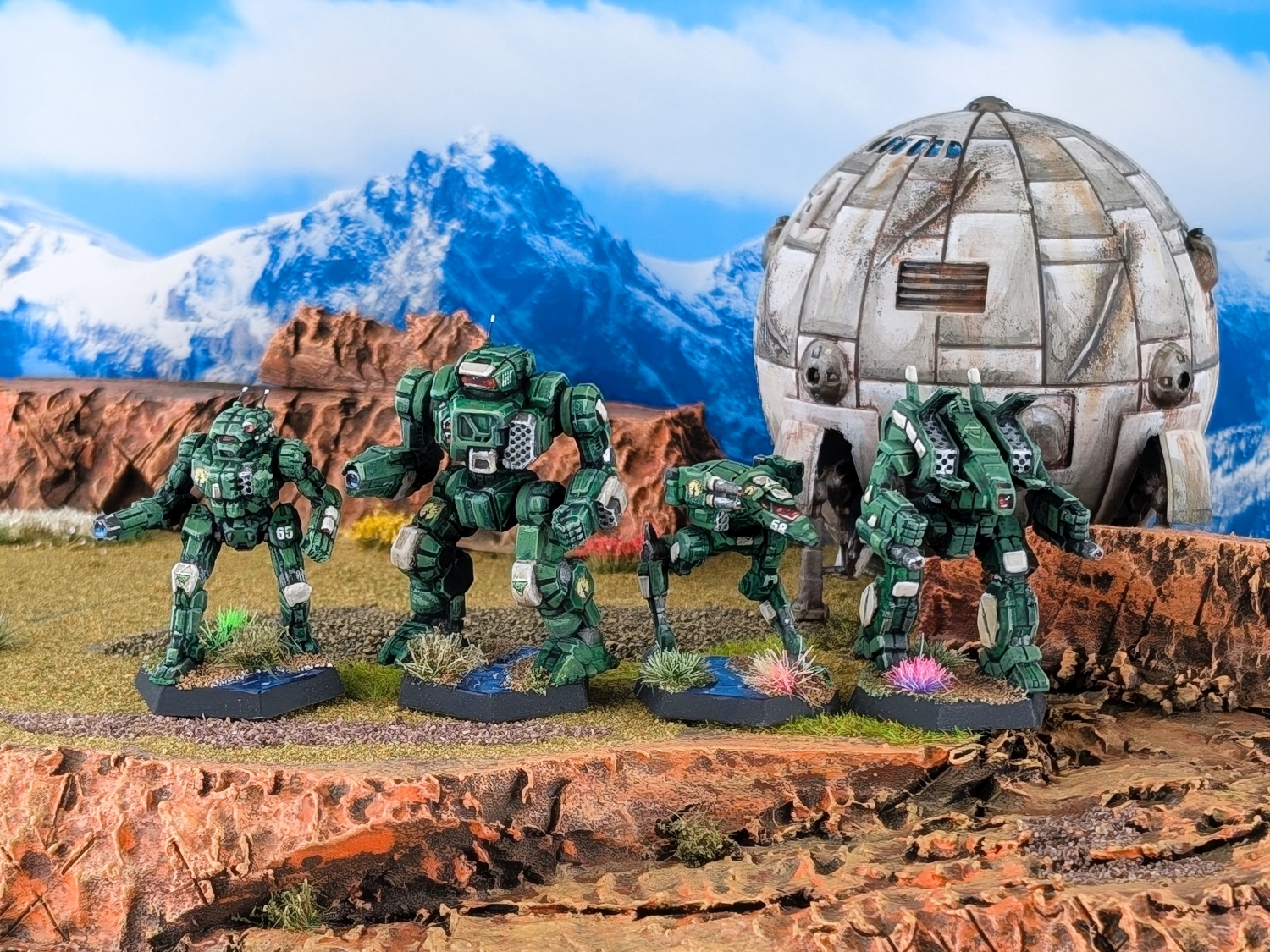 Battletech CCAF Warrior House Ma-Tsu Kai Highlander, Archer, Raven, Vindicator