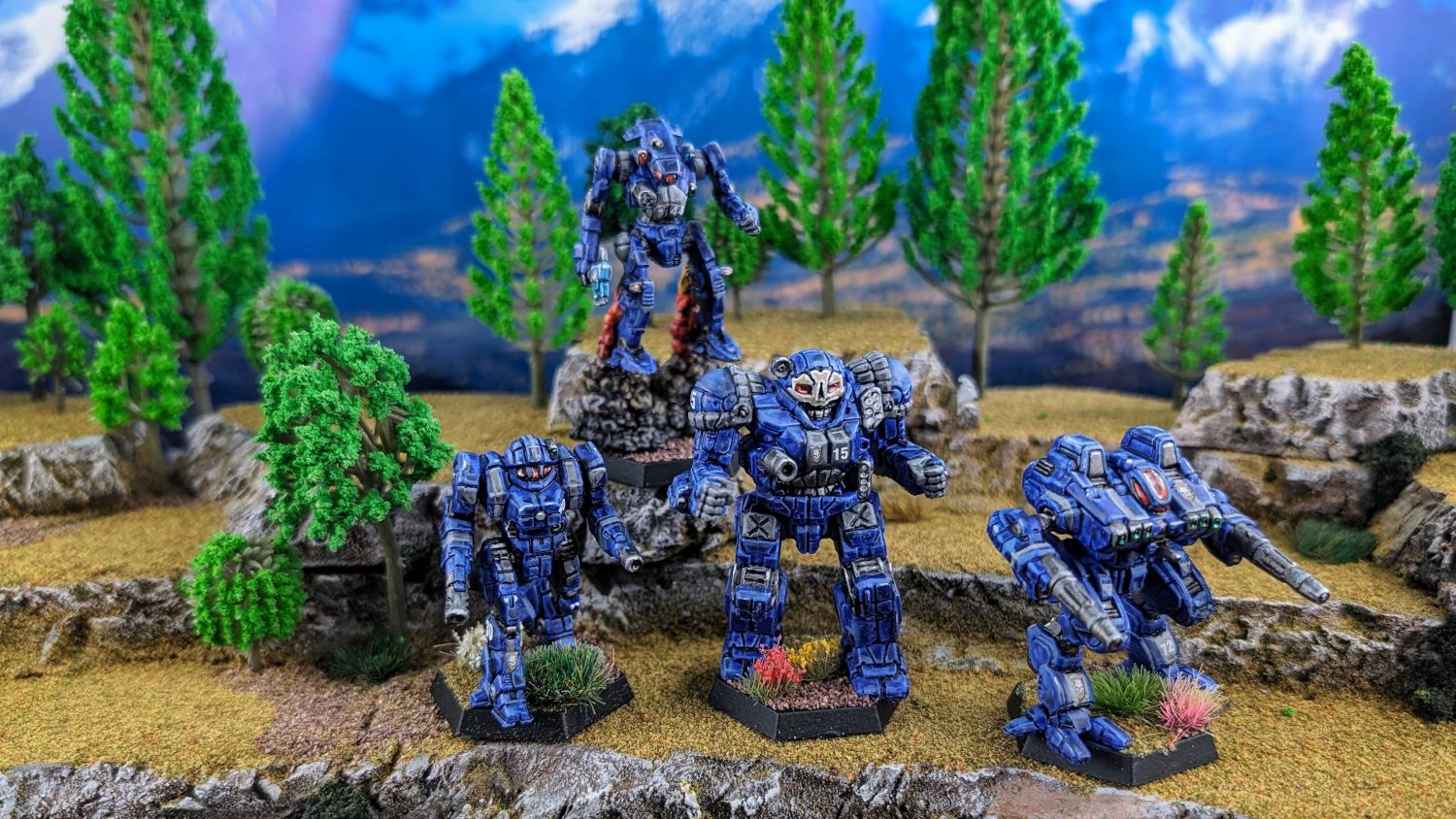 Battletech Hansen's Roughriders Enforcer, Hatchetman, Atlas, Penetrator