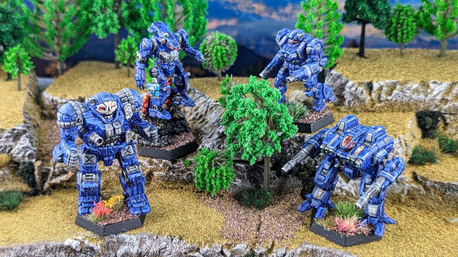 Battletech Hansen's Roughriders Enforcer, Hatchetman, Atlas, Penetrator