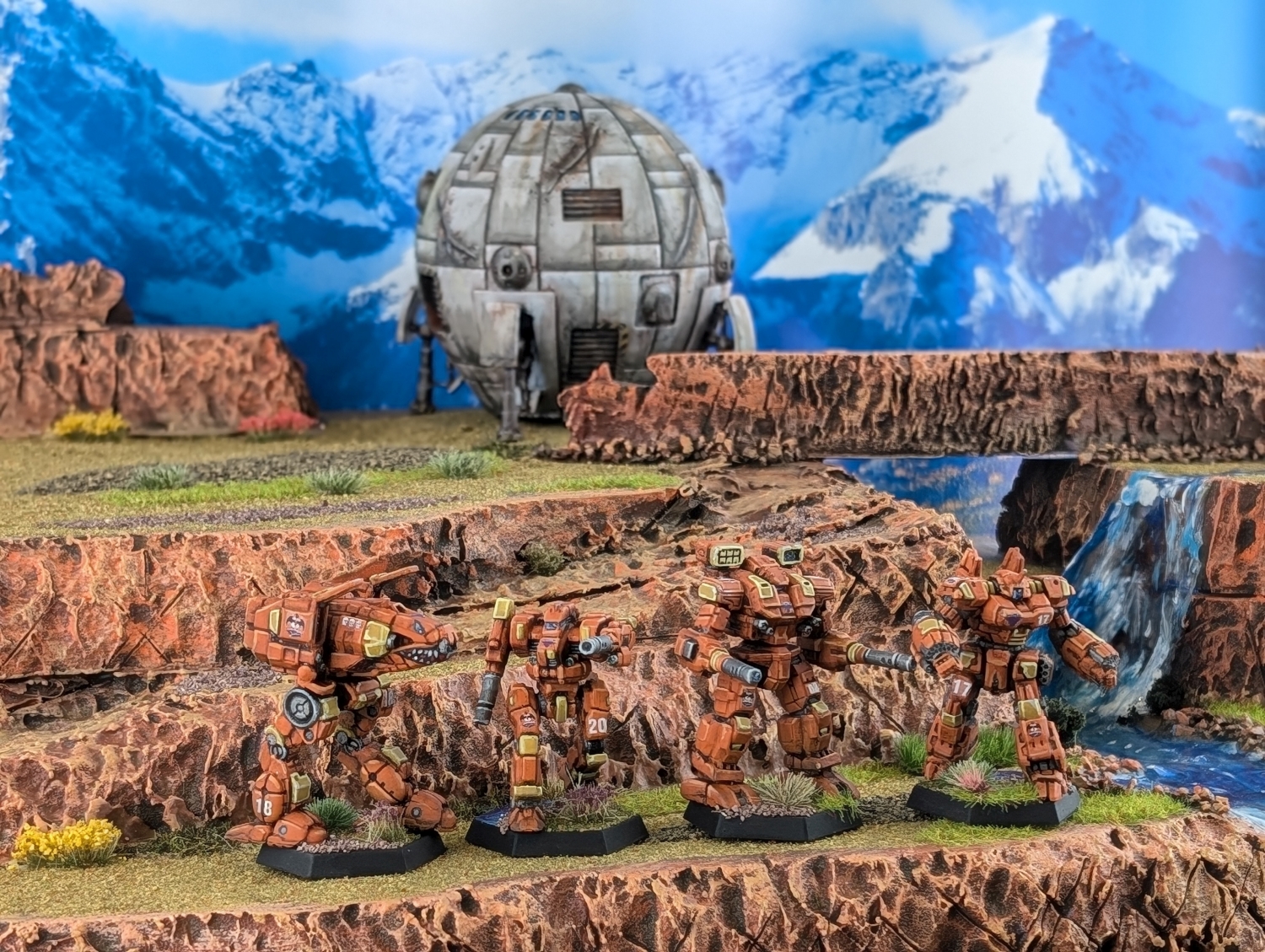 Battletech Marik Free Worlds League FWLM Rolling Thunder Stalker, Warhammer, Blackjack, Crusader