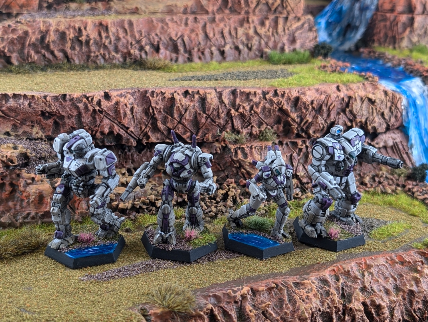 Battletech Marik Free Worlds League FWLM 2nd Free Worlds Guards Grasshopper, Wraith, Spider, Guillotine