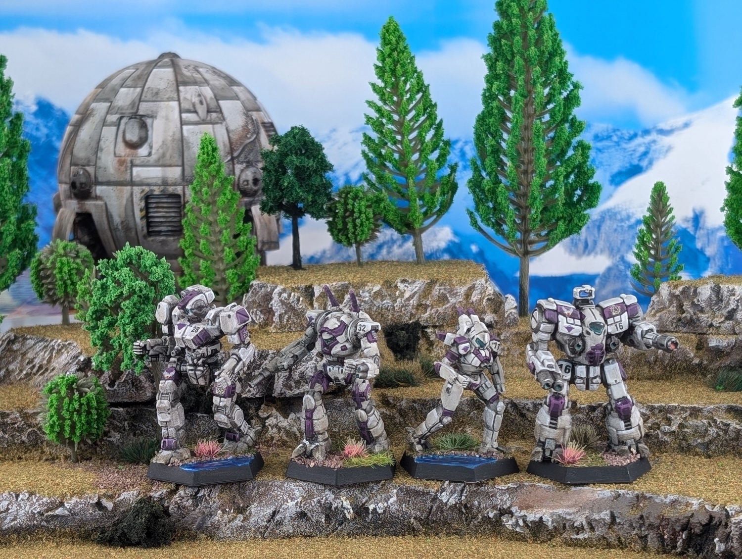 Battletech Marik Free Worlds League FWLM 2nd Free Worlds Guards Grasshopper, Wraith, Spider, Guillotine