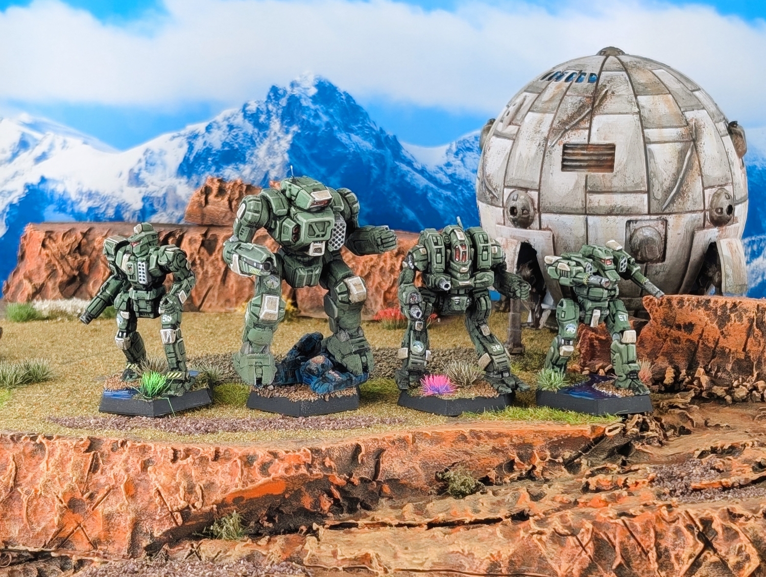 Battletech St. Ives Compact 1st St. Ives Lancers Highlander, Cataphract, Centurion, Blackjack