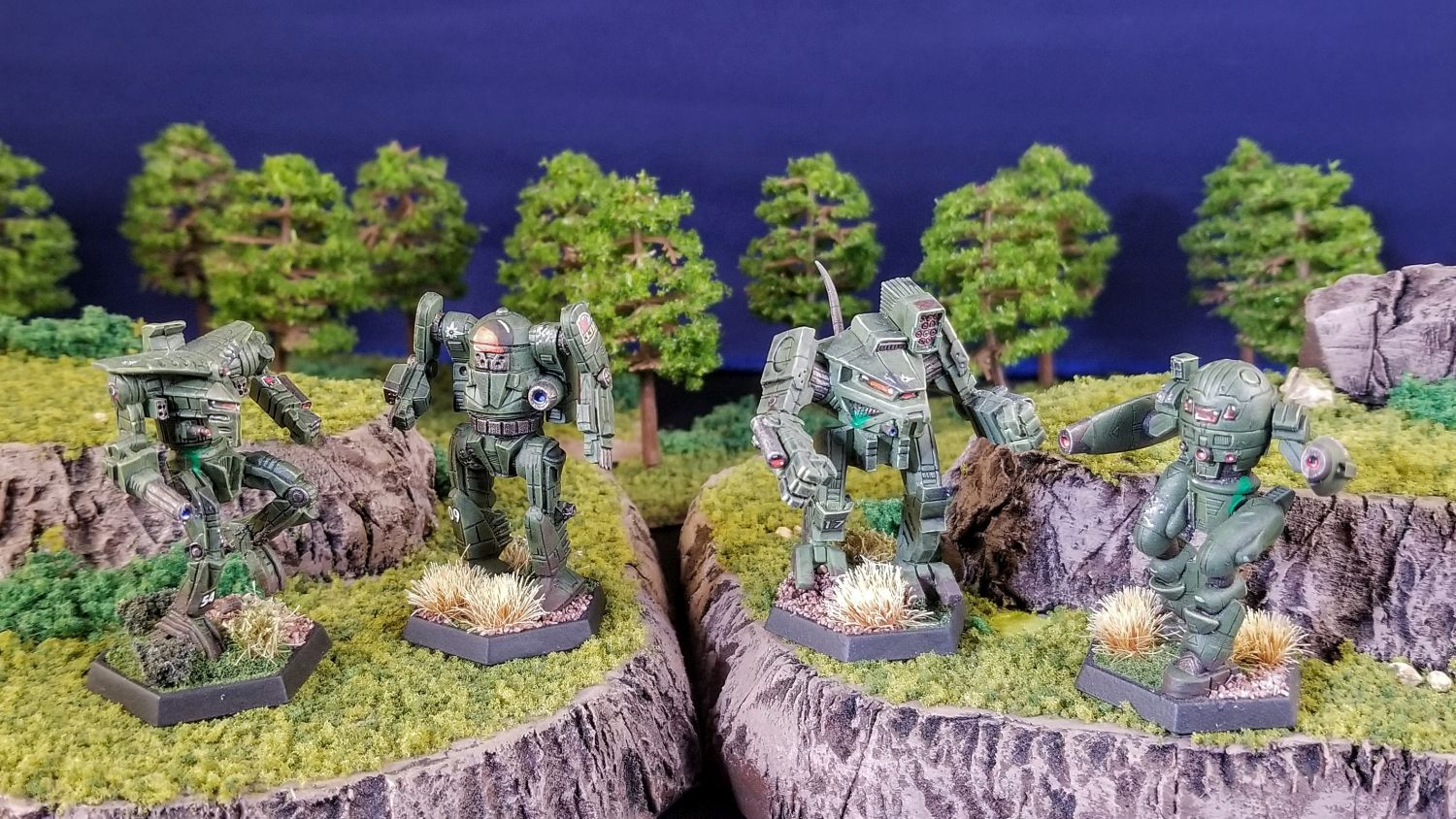 Battletech Clan Wolverine Minnesota Tribe SLDF Stag, Spartan, Pulverizer, Flashman