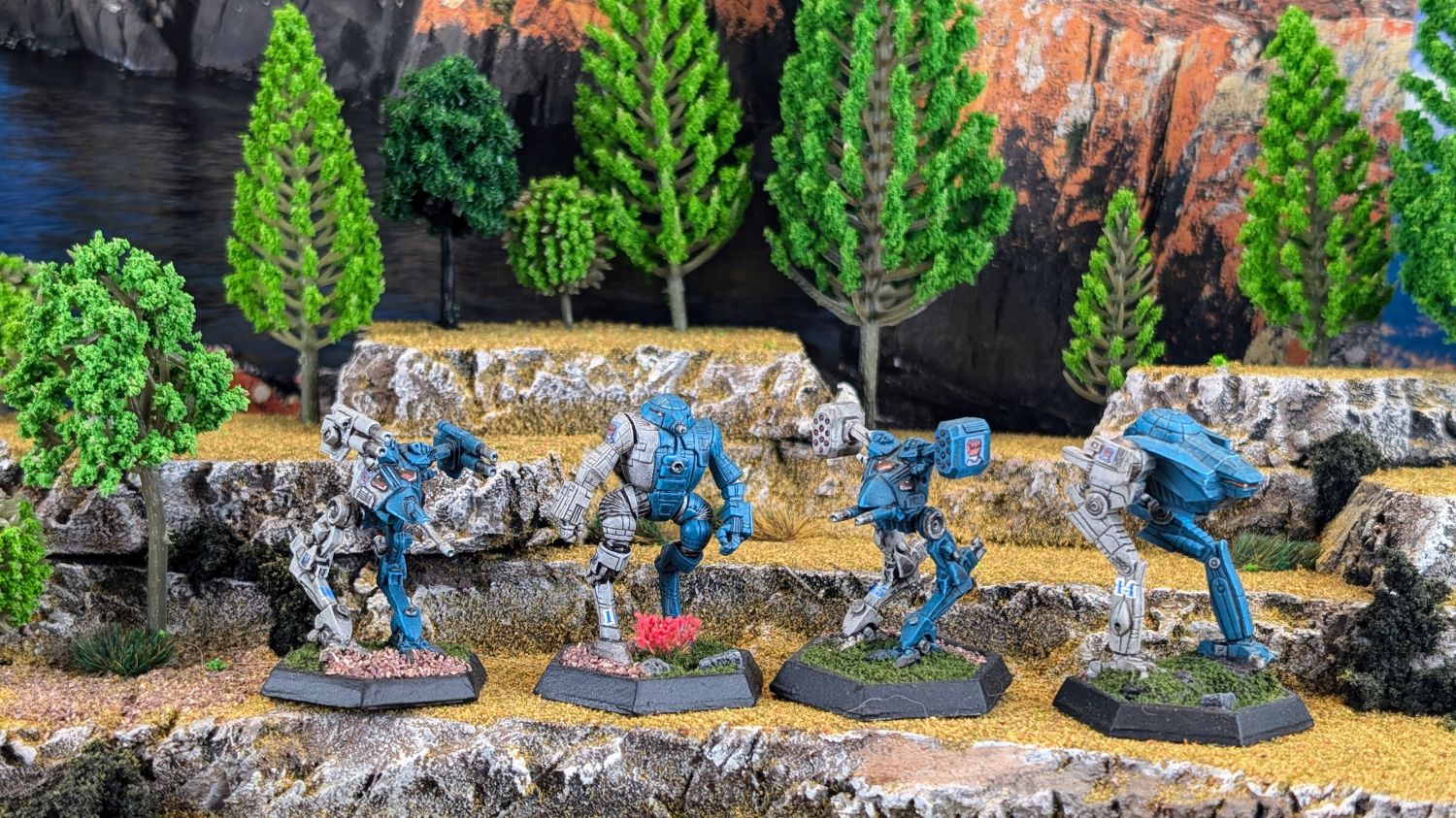 Battletech Steiner Lyran Commonwealth LCAF 10th Lyran Guard Locust, Mongooser, Locust, Cicada