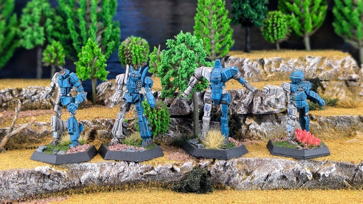 Battletech Steiner Lyran Commonwealth LCAF 10th Lyran Guard Wasp, Valkyrie, Vulcan, Commando