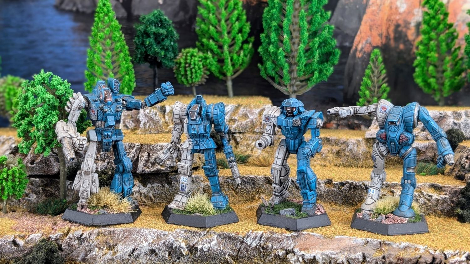 Battletech Steiner Lyran Commonwealth LCAF 10th Lyran Guard Battlemaster, Zeus, Victor, Thug